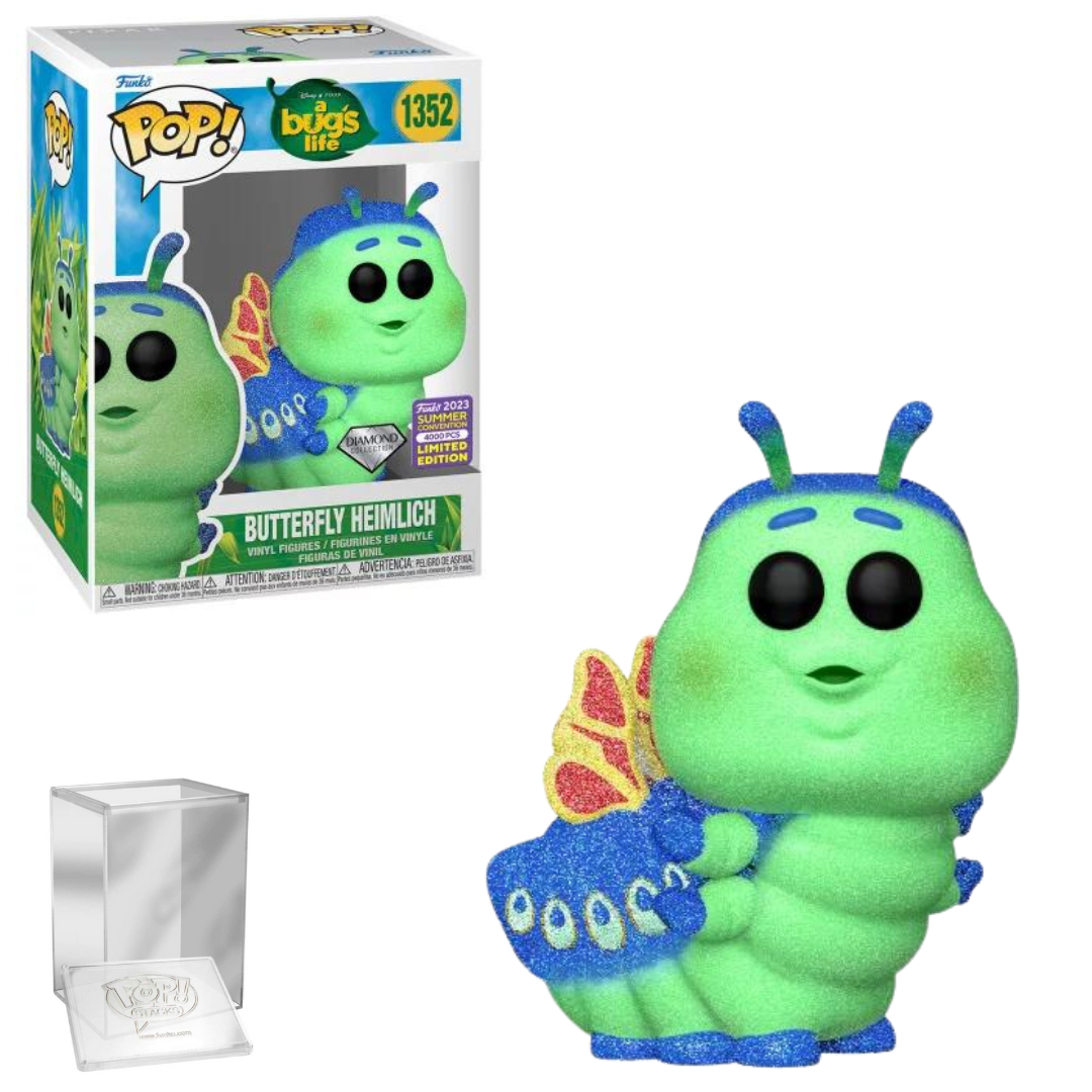 Funko POP! Disney #1352 Butterfly Heimlich Diamond 4000 PCS Limited ( hard stack protector included )