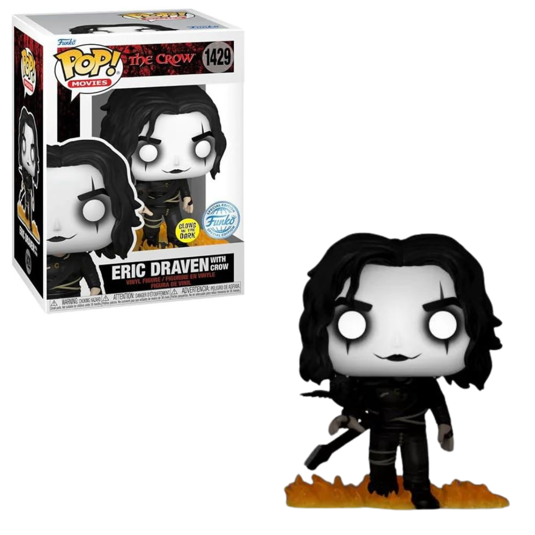 Funko POP! The Crow #1429 Eric Draven with crow gitd