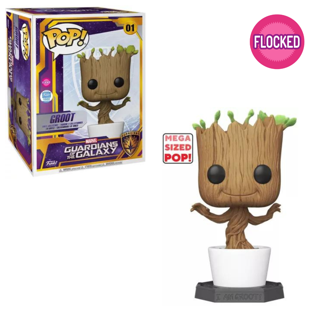 Funko POP 18'' Marvel #01 Groot flocked  *1500 Units Limited