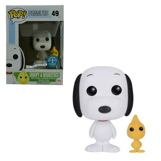 Funko POP! Peanuts #49 Snoopy and Woodstock flocked