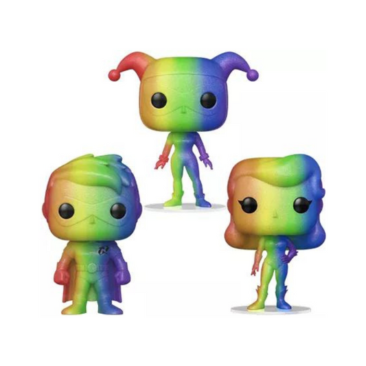 Funko POP! Batman - Pride #3Pack : Poison Ivy / Harley Quinn / Robin