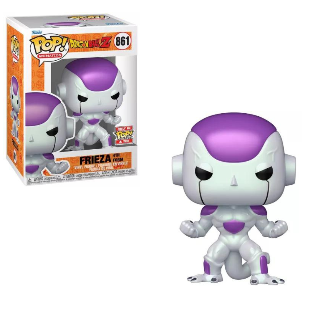 Funko T-POP! Anime - Dragon Ball Z #861 Frieza Final Form Métallique + T-shirt