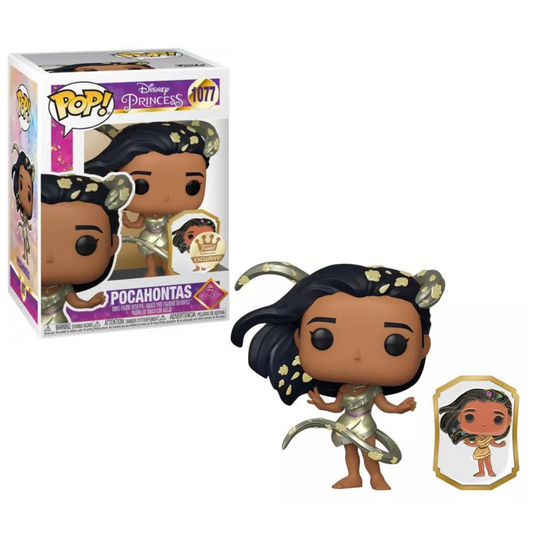 Funko POP! Disney - Ultimate Princess #1077 Pocahontas ( Gold ) + Pin