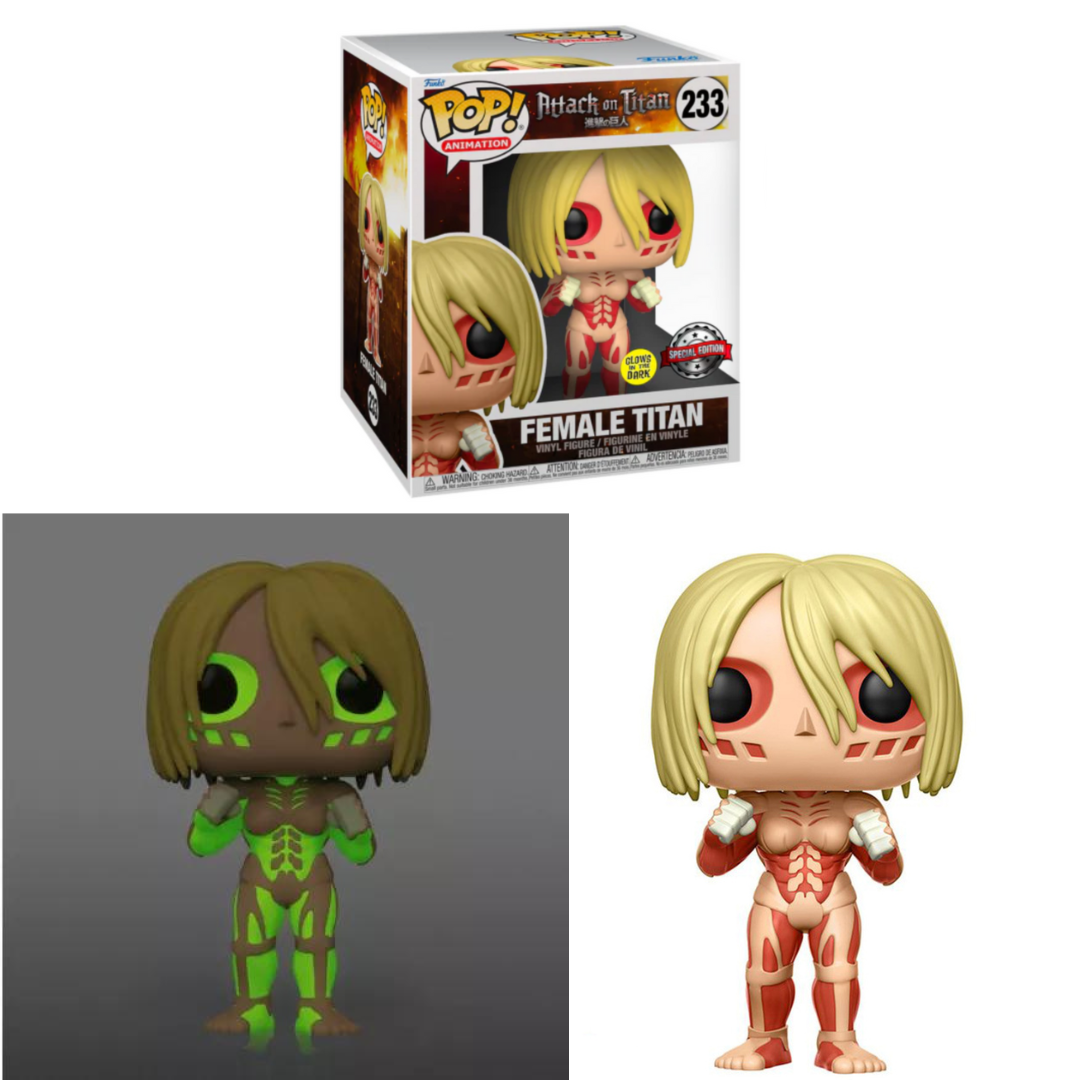 Funko POP! ( 15cm ) Anime - Attack on Titan #233 Female Titan GITD