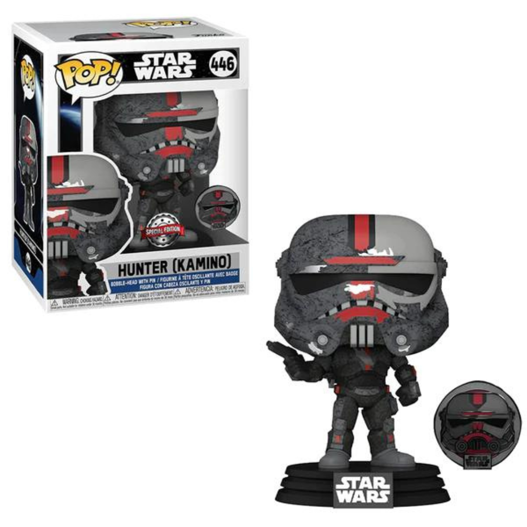 Funko POP! Star Wars #446 Hunter (Kamino) + pin