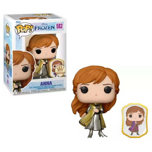 Funko POP! Disney - Ultimate Princess - Frozen #582 Anna ( Gold ) + Pin