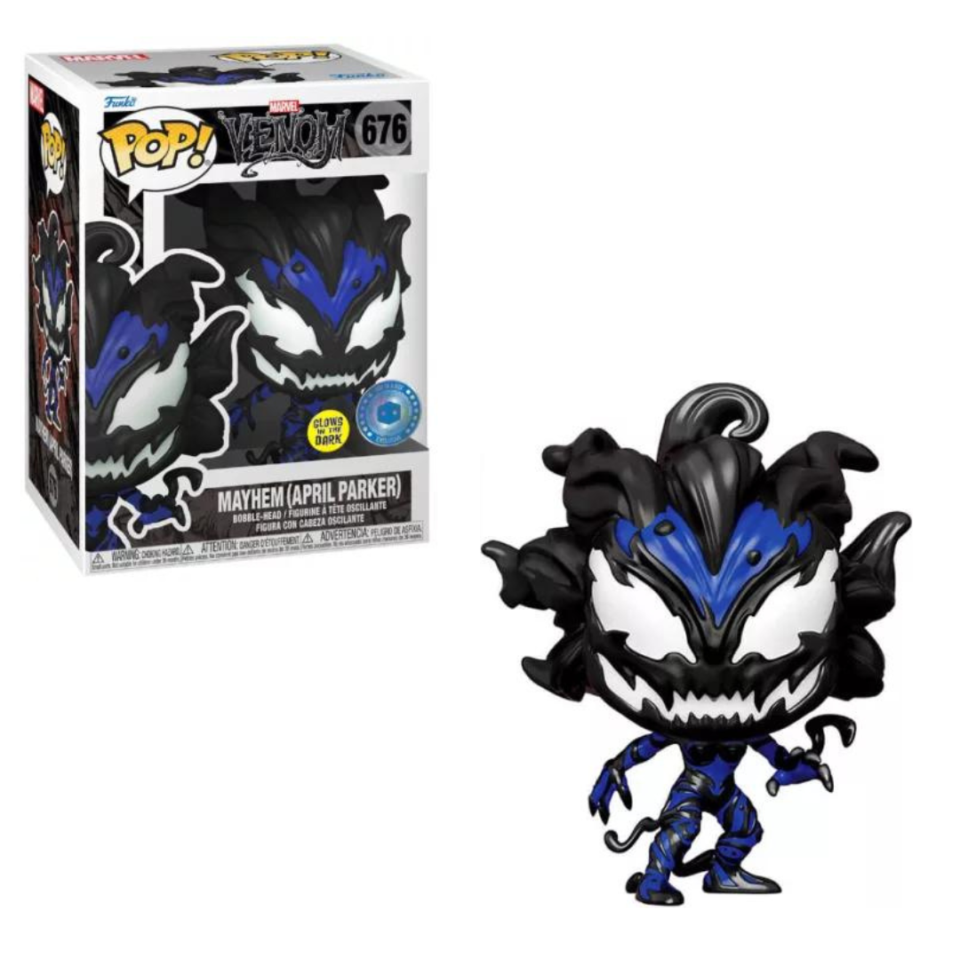 Funko POP! Marvel - Venom #676 Mayhem ( April Parker ) GITD